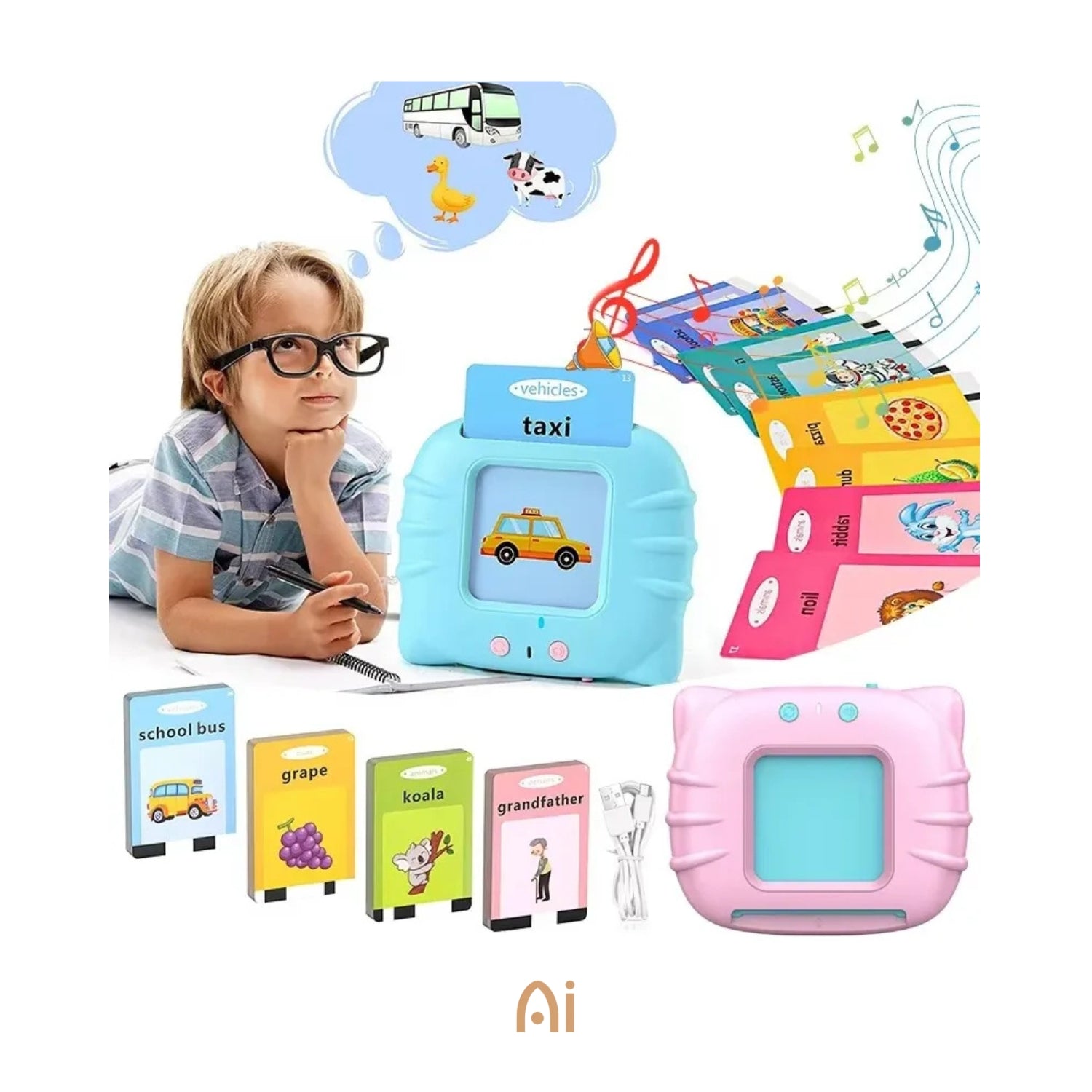 Lector de Tarjetas Parlantes Montessori